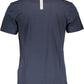 Blue Cotton Men T-Shirt