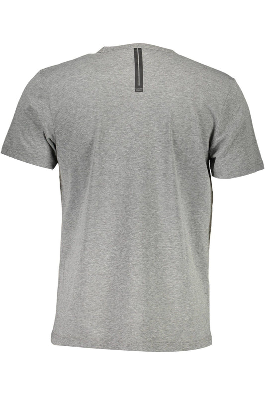 Gray Cotton Men T-Shirt