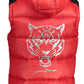 Red Polyester Men Jacket