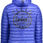 Blue Polyester Men Jacket