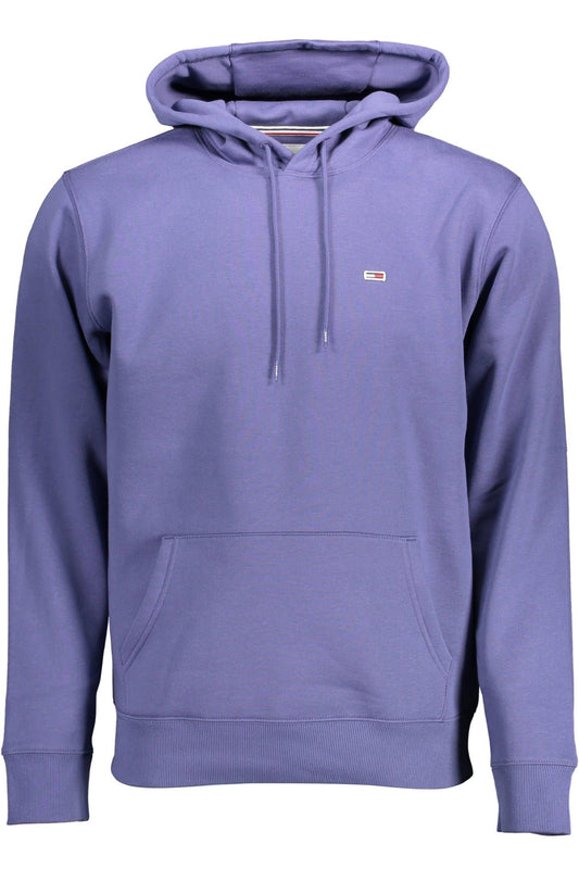 Blue Cotton Men Sweater