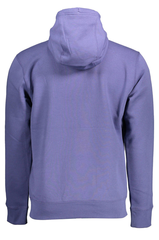 Blue Cotton Men Sweater