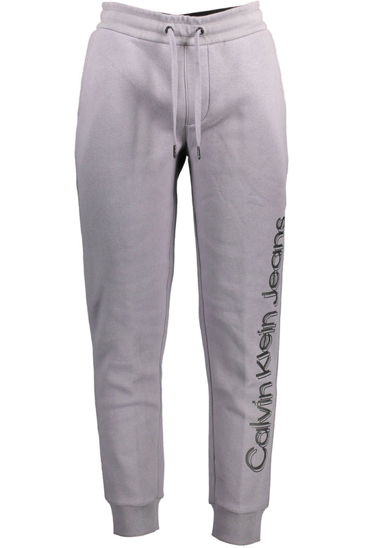 Gray Cotton Men Sports Trousers
