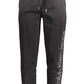 Black Cotton Men Sports Trouser