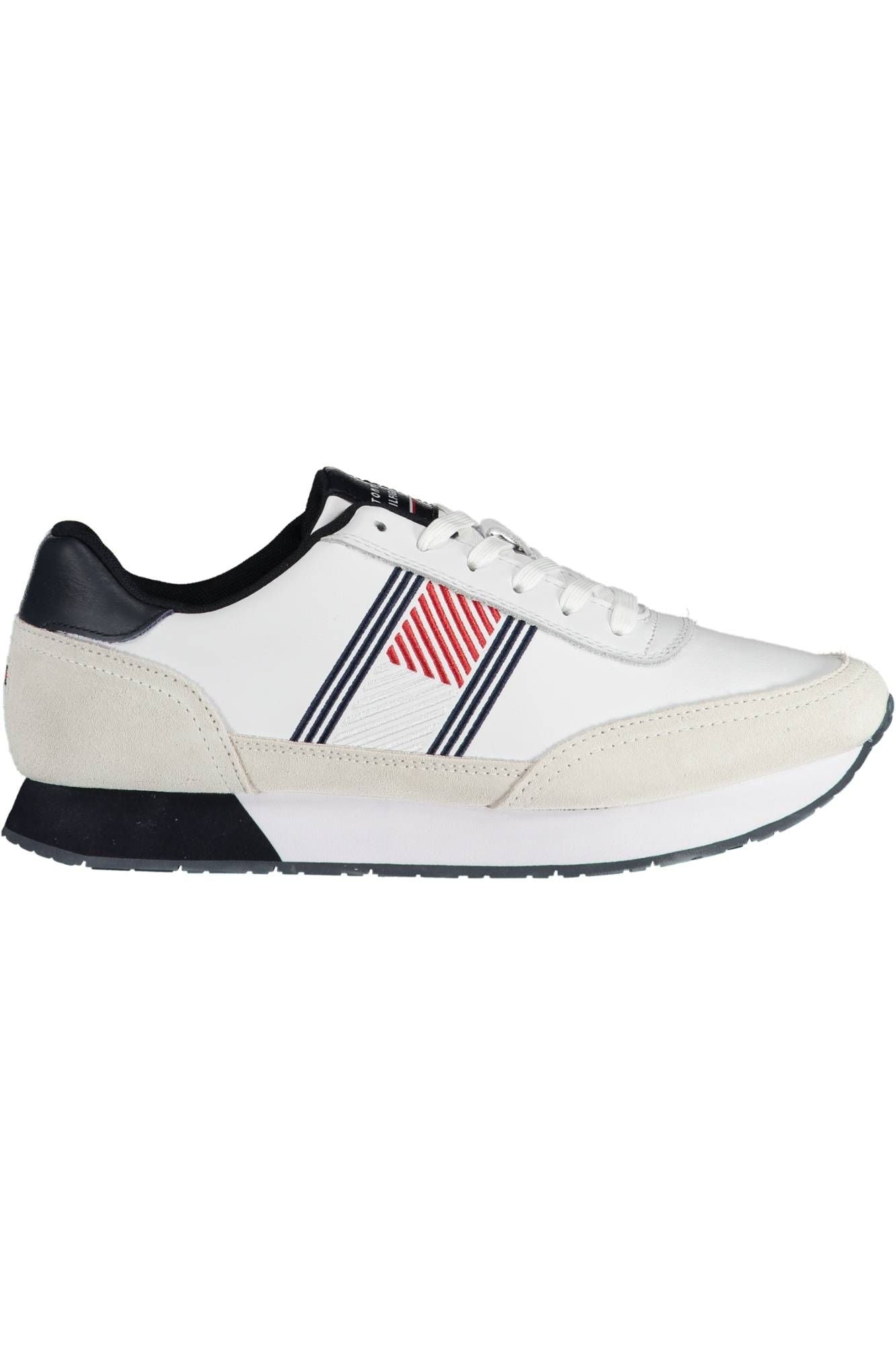 White Polyester Men Sneaker