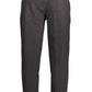 Black Cotton Men Sports Trouser
