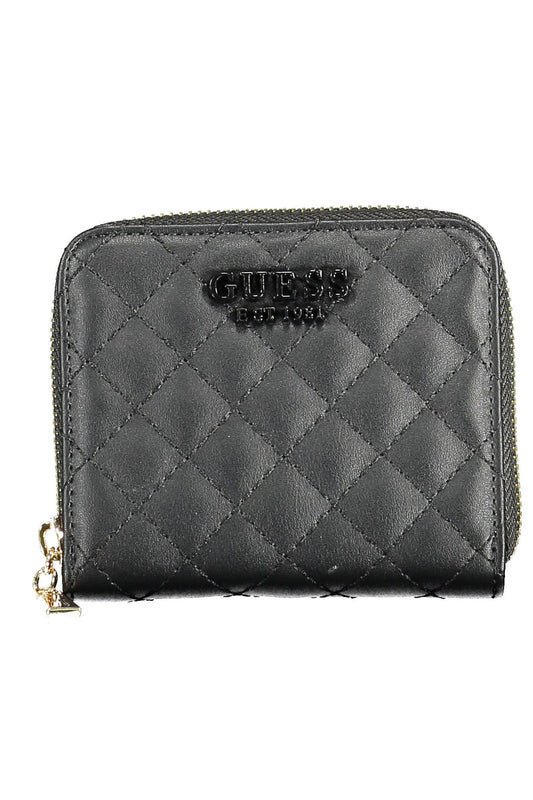 Black Polyurethane Women Wallet