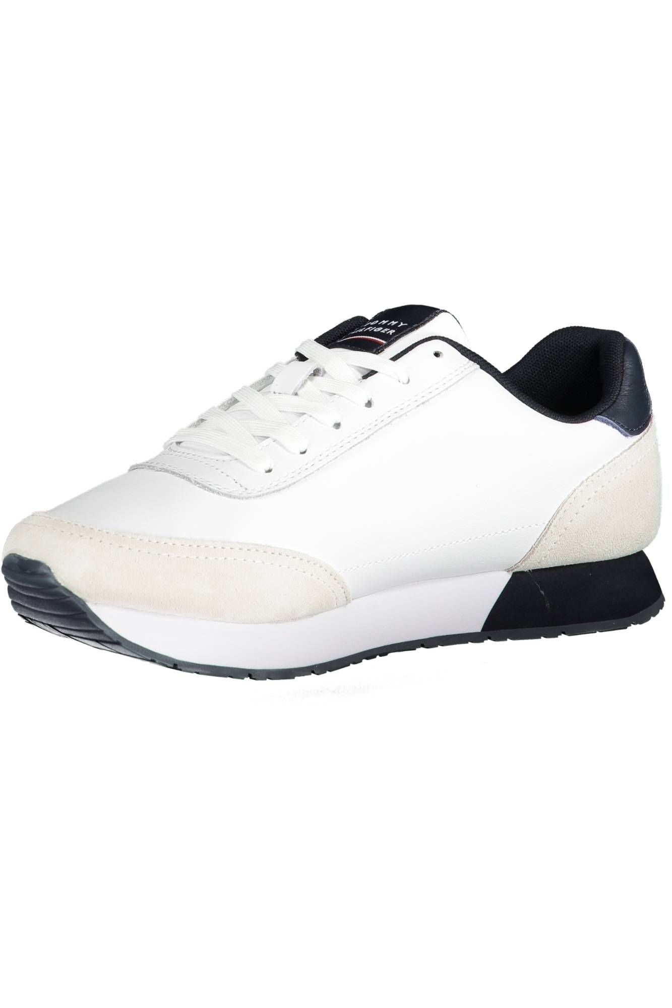 White Polyester Men Sneaker