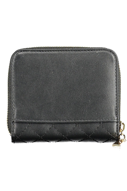 Black Polyurethane Women Wallet