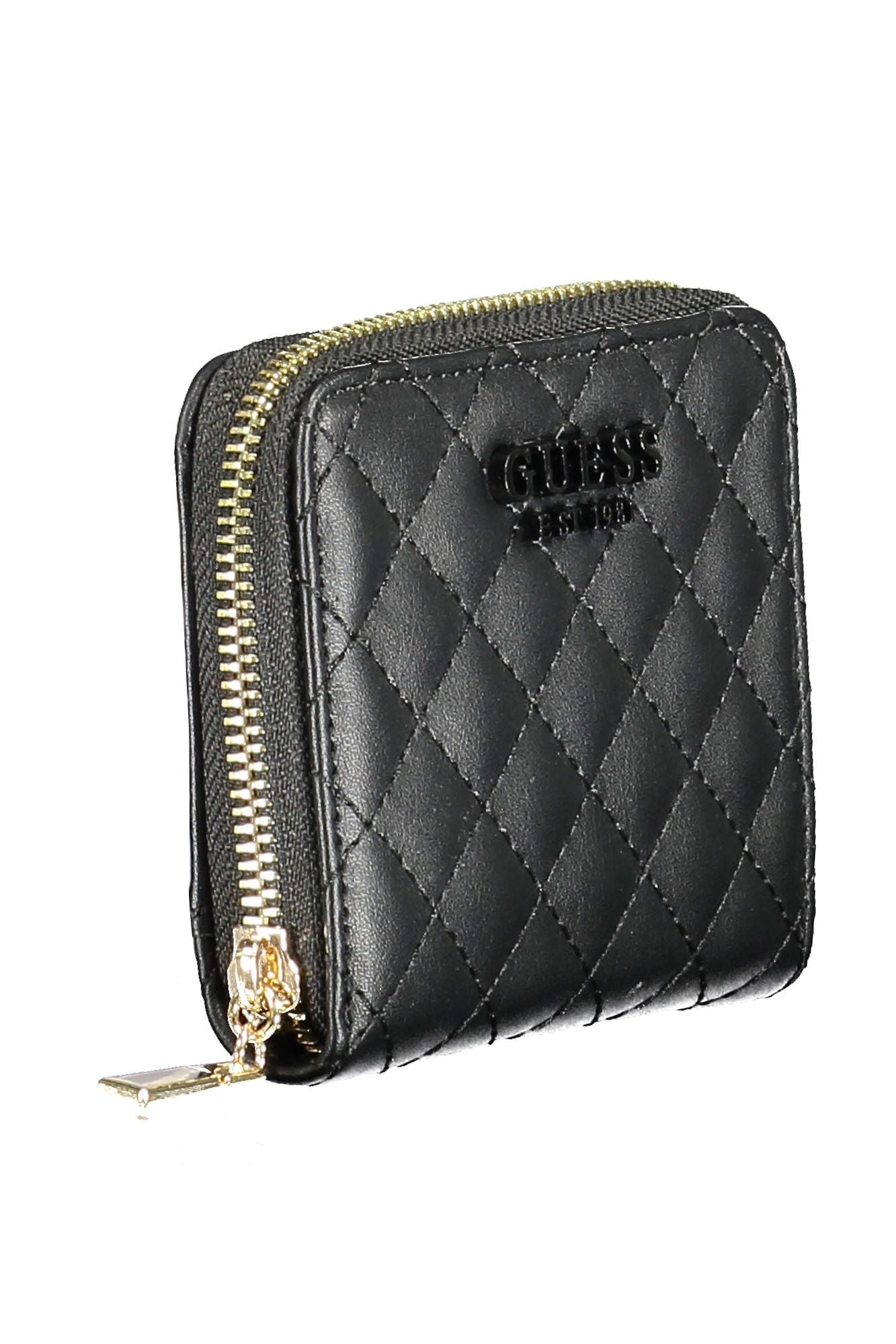 Black Polyurethane Women Wallet