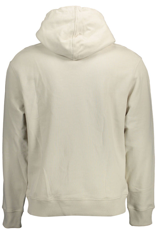 Beige Cotton Men Sweater