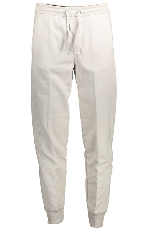 Gray Cotton Men Sports Trousers