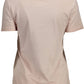 Pink Cotton Women T-Shirt