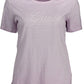 Pink Cotton Women T-Shirt
