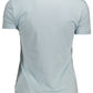 Light Blue Cotton Women T-Shirt