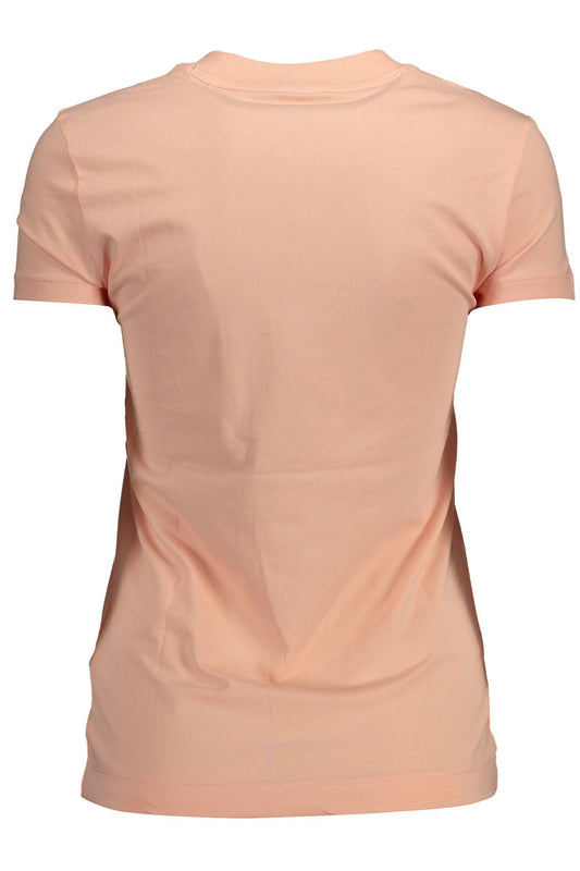 Pink Cotton Women T-Shirt