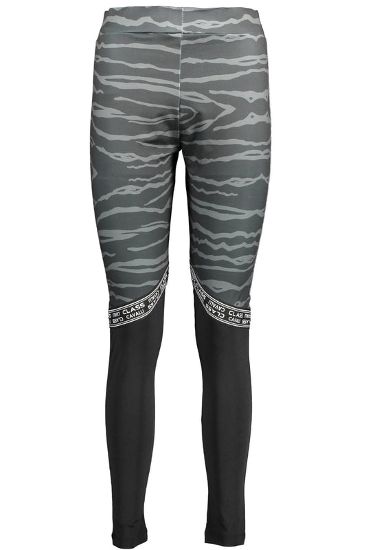 Black Polyester Women Legging