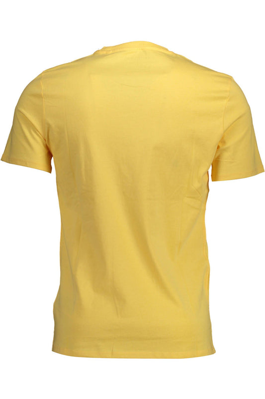 Yellow Cotton Men TShirt