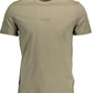 Green Cotton Men T-Shirt