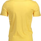 Yellow Cotton Men TShirt