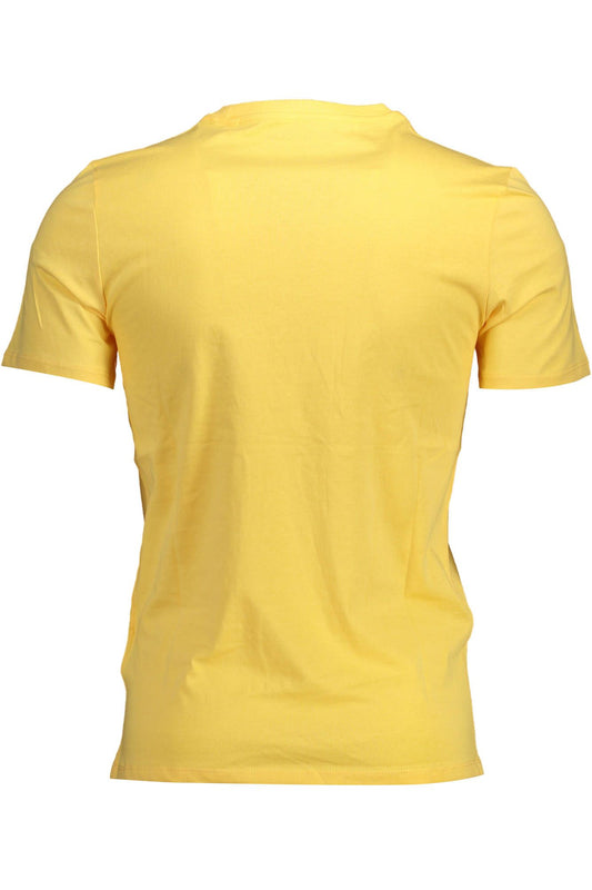 Yellow Cotton Men TShirt
