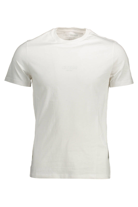 White Cotton Men T-Shirt