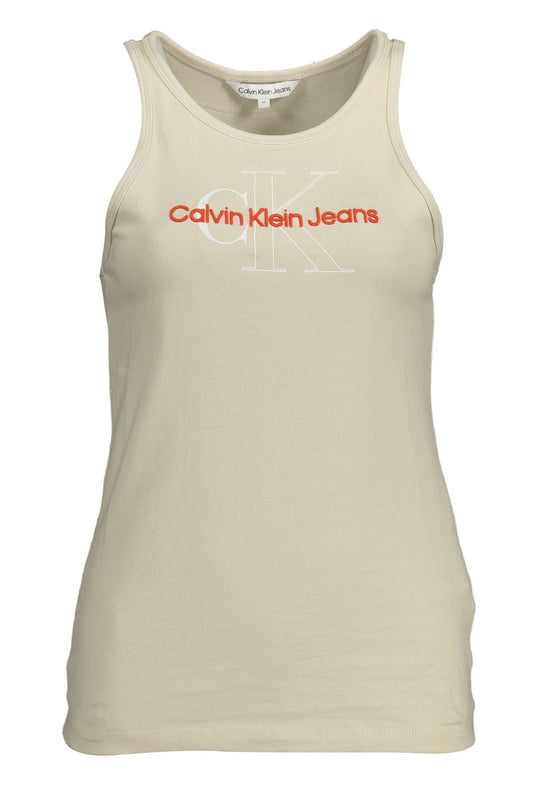 Beige Cotton Women Top