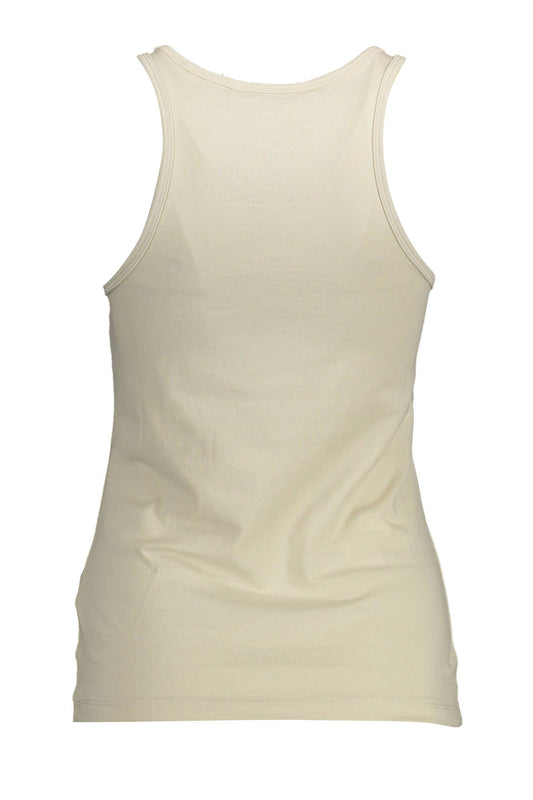 Beige Cotton Women Top