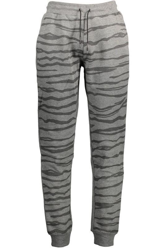 Gray Cotton Men Sport Trouser