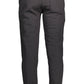 Black Cotton Men Sports Trouser