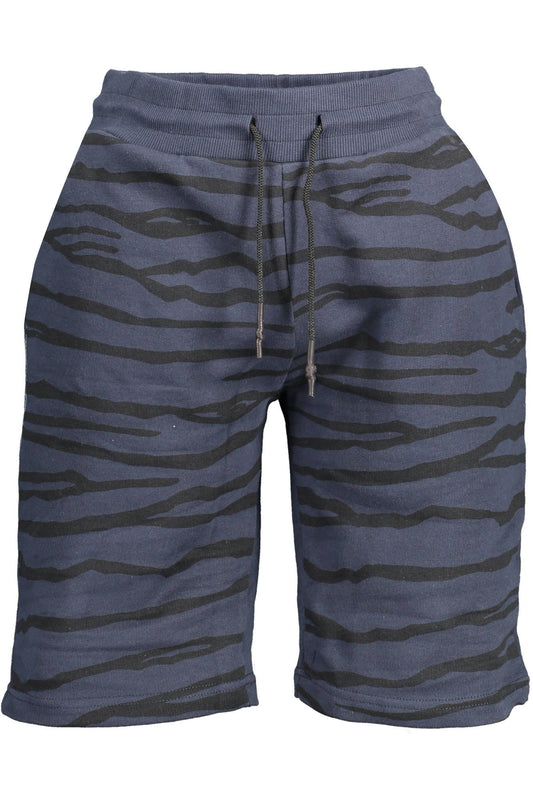 Blue Cotton Men Short