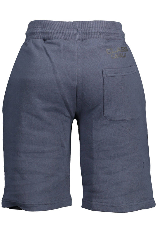 Blue Cotton Men Short