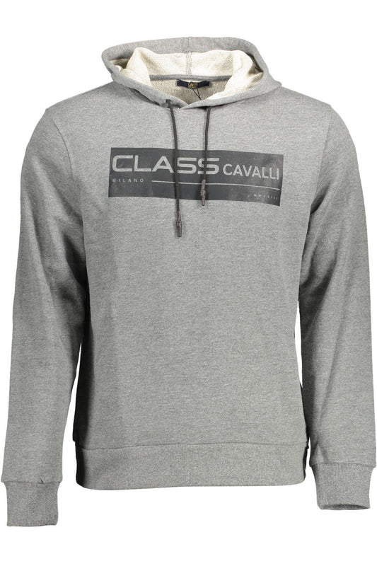 Gray Cotton Men Sweatshirt