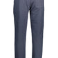 Blue Cotton Men Trouser