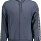 Blue Cotton Men Sweatshirt