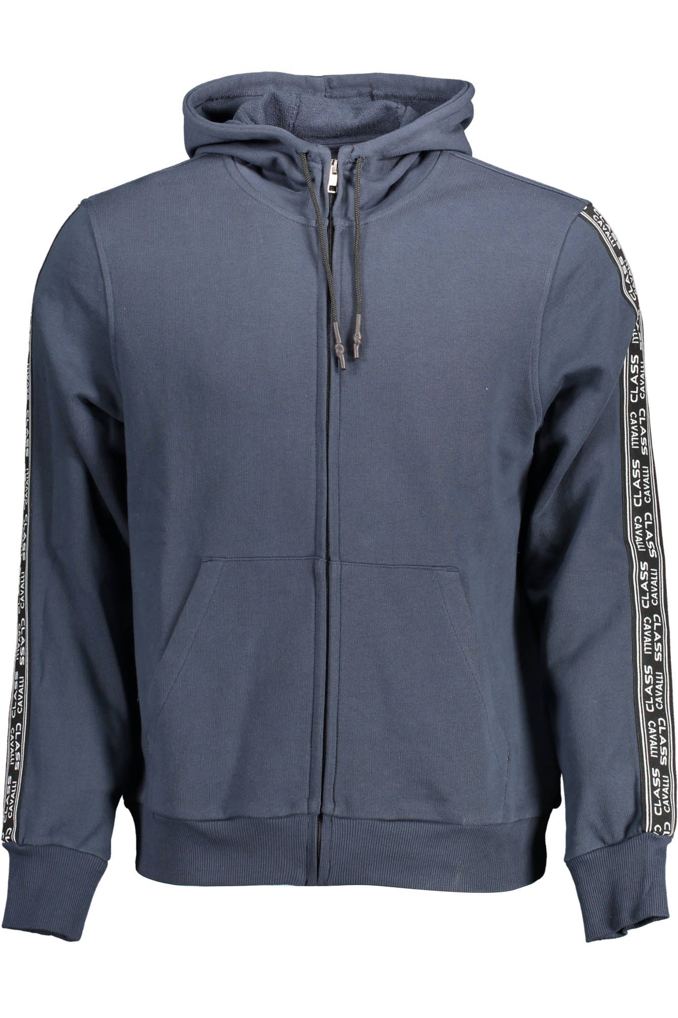 Blue Cotton Men Sweatshirt