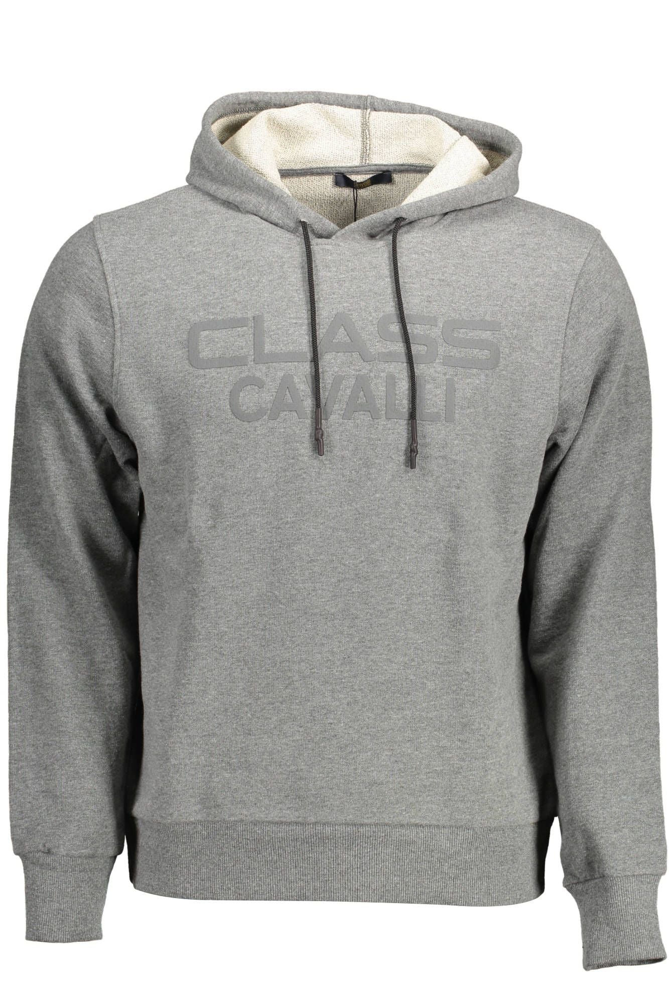 Gray Cotton Men's Hooded Sweater