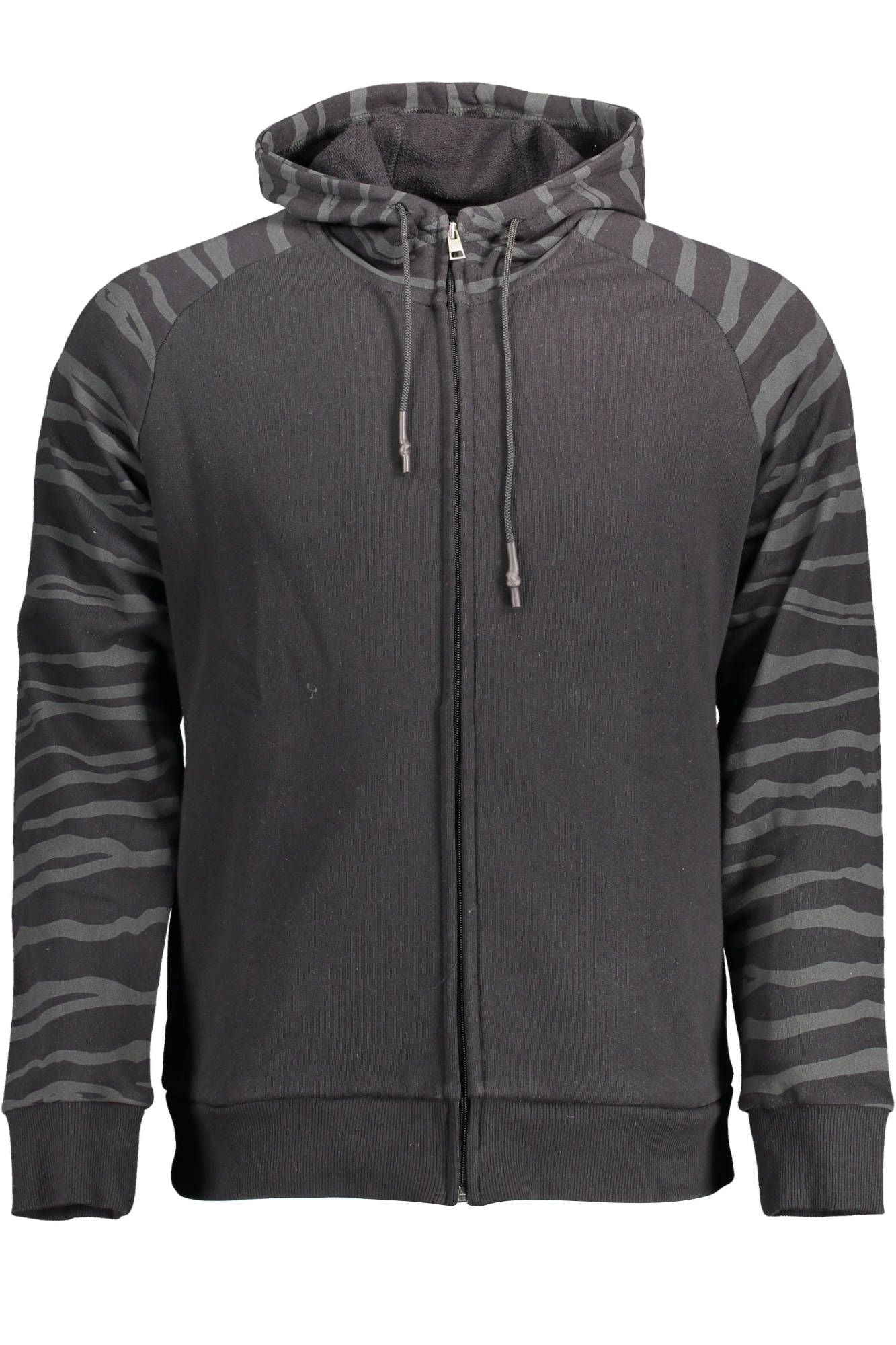 Black Cotton Men Sweater