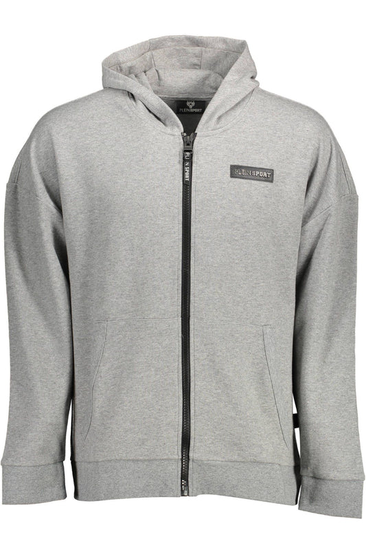 Gray Cotton Men Sweater