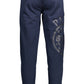 Blue Cotton Men Pant