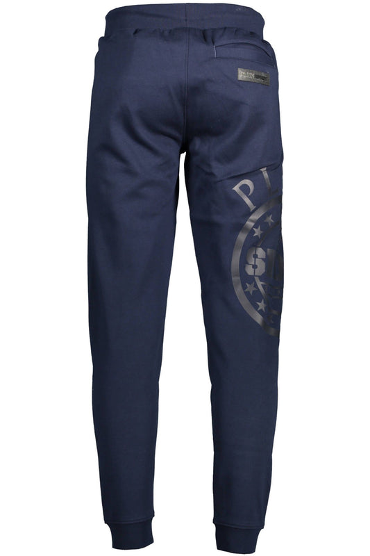 Blue Cotton Men Pant