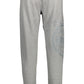 Gray Cotton Men Sports Trouser