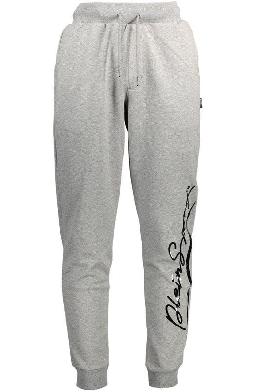 Gray Cotton Men Trouser