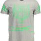 Gray Cotton Men T-Shirt