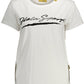 White Cotton Women T-Shirt