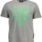 Gray Cotton Men T-Shirt