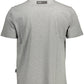 Gray Cotton Men T-Shirt