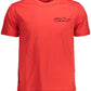 Red Cotton Men T-Shirt