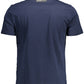 Blue Cotton Men T-Shirt