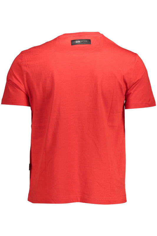 Red Cotton Men T-Shirt